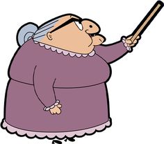 an old woman holding a baseball bat in one hand and pointing at it with the other