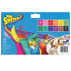 Mr. Sketch 12pk Scented Markers Chisel Tip Mr Sketch, Scented Markers, Paper Mate Flair, Felt Tip Pens, School Glue, Office Branding, Flip Chart, Paper Mate, Felt Tip