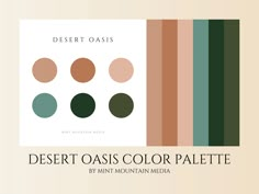 desert oasis color palette by mint mountain media