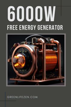 an electric generator with the words free energy generator