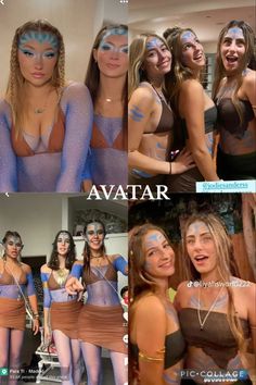 Mode Coachella, Avatar Costume, Costumes For Best Friends, Trio Halloween Costume Ideas, Duo Halloween Costume Ideas, Trio Halloween Costume, Halloween Costume Ideas Trio, Costume Ideas Duo, Halloween Costume Ideas Duo