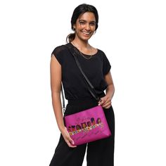 Crossbody bag Women's bag Melanin bag Night out bag Faith bag Stylish bag Unique bag Gift for her Gift for women of color Gift for Christians Empowering Statement Piece: Crossbody Bag For Women Of Color Embrace Your Faith With This Stylish Crossbody Bag Unique Crossbody Bag For Your Next Night Out Make A Statement With This Faith Inspired Crossbody Bag Perfect Gift For The Woman Who Has Everything Keep your style on point and your hands free with our versatile crossbody bag. It's made of premium Trendy Portable Bags, Purple Satchel With Large Capacity, Large Capacity Clutch Shoulder Bag As Gift, Large Capacity Purple Satchel, Pink Bags With Zipper Closure For Gifts, Pink Bag With Zipper Closure As Gift, Pink Bag With Zipper Closure For Gift, Travel Pouch Box Bag, Portable Box Bag Gift