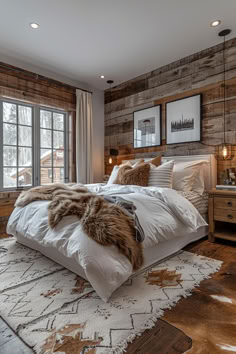 40 Western Bedroom Ideas for a Rustic Chic Home Rustic Farm Bedroom Ideas, Rustic Cabin Bedding Ideas, Western Homes Interior, Decor For Master Bed, Accent Wall Bedroom Western, Calm Western Bedroom, Full Size Western Bedding, Rustic Chic Master Bed, Modern Rustic Home Decor Ideas