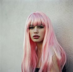 ~ Pinkish Hair, Fashion Nail Art, Look Rose, Pink Eye, Barbie Hair, Pink Wig, Ombré Hair, Pastel Hair, Dye My Hair