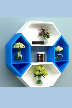 Wooden Pared Hexagon Floating Wall Shelf with 4 Shelves Fall Room Ideas, Floral Arch Wedding, Floating Wall Shelf, Corner Sofa Design, Hall Interior Design, Furniture Details Design, Wooden Wall Shelves, Wall Shelves Design, Wood Room