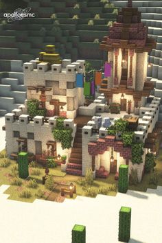 Minecraft Desert Base Ideas, Minecraft Desert Base, Minecraft Oasis, Minecraft Building Designs, Minecraft Building Blueprints, Minecraft Structures, Minecraft Banner Designs