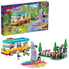 the lego friends camper is in its box and it's ready to be played