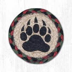 Bear Paw Prints Printed Coaster Coaster Rug, Bear Paw Print, Absorbent Coasters, Hand Stencil, Paw Design, Printed Coasters, Bear Paw, Custom Coasters, Bear Paws