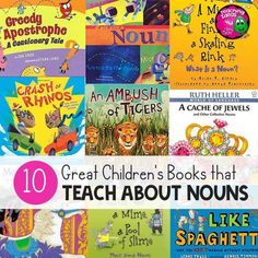 books that teach children to read about their life and work on the same page, with text overlaying 10 great children's books that teach about nourishes