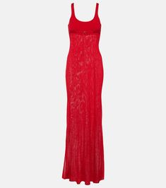 La Robe Maille Oranger Maxi Dress in Red - Jacquemus | Mytheresa Jacquemus Red, Jacquemus Dress, Orange Maxi Dress, Style Maxi Dress, French Fashion, Buy Dress, Vintage Chic, Pretty Dresses, Designing Women