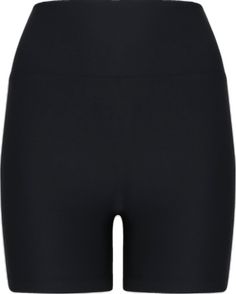 Black Stretch Biker Shorts Athleisure, Black Stretch Athleisure Biker Shorts, Black Stretch Biker Shorts For Workout, Black Leggings With Built-in Shorts, Sporty High Stretch Black Biker Shorts, Black Nylon Athletic Shorts, Black Nylon Athletic Shorts With Short Leg, Black Stretch Knee-length Activewear Shorts, Compressive Knee-length Biker Shorts