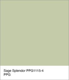 sage splendor ppg1 15 - 4 paint swatches for walls and ceilings