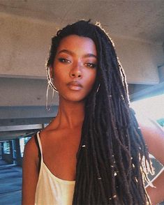 Hair Engagement, Locs Goddess, Chocolate Drops, Long Dreads, Loc Extensions, Beautiful Dreadlocks, Braids For Black Women, Hair Rings, Locs Hairstyles