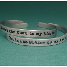 two bracelets with words on them that say you're the plane to my heart