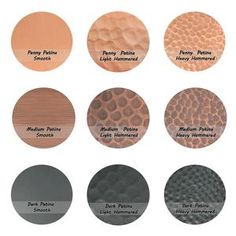 the different shades of metallic paint