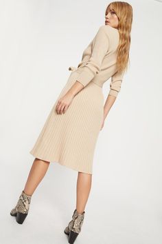 Camel Rib Wrap Dress Knit Midi, Knit Midi Dress, Dorothy Perkins, Dress Collection, Midi Length, Wrap Dress, Camel, Midi Dress, Buy Online