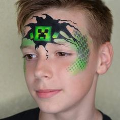 Roblox Face Paint, Face Painting Boys, Explosion Drawing, Minecraft Face, Face Painting For Boys