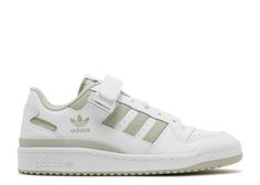 Forum Low 'White Halo Green' - Adidas - GZ8958 - cloud white/halo green/cloud white | Flight Club Adidas Forum Low Halo Green, Green Adidas Shoes, Adidas Forum Low, Forum Low, Green Adidas, Jordan Shoes Girls, Adidas Forum, Flight Club, Shoe Inspo