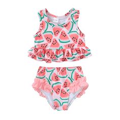 PRICES MAY VARY. ღ Material:Polyester, specially treated fabrics are softer, more comfortable, natural, skin-friendly and feel better. ღ Design:cute watermelon sleeves tops with shorts , simple and stylish, your little girl wear it will be fashionable.And it is a great gift. ღ Occasion:For swimwear, beach play, vacation ღ Suitable for：baby girl bathing suits, perfect for baby girl swimsuit 6-12 months, 12 18 month baby girl swimsuits, 18 months to 2t bathing suit toddler girls, toddler swimsuit Toddler Bathing Suits, Baby 12 Months, Toddler Suits, Striped Swimwear, Toddler Swimsuits, Baby Swimsuit, Girls Vest