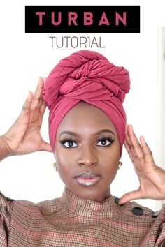 How To Wrap A Turban, Hair Scarf Styles Tutorials, Headwrap Styles For Short Hair, Scarf Head Wrap Tutorial, African Head Wraps Tutorial, Diy Head Scarf, Head Wrapping, Turban Styles