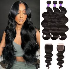 Human Hair Bundles With Closure Free Part (20 22 24+18) Body Wave 3 Bundles With Closure 10a Unprocessed Brazilian Virgin Human Hair Weave Bundles With 4x4 Lace Closure 150% Density Natural Color * Hair Material100% Unprocessed Body Wave Human Hair Bundles With Closure, 10a Grade Human Hair Extensions. Cut From Young Donor, Soft And Silky To Touch, Elegant And Comfortable To Make Quick Weave And Wig. * Hair Qualitygood Quality Body Wave 3 Bundles With Closure , Double Machine Weft, High Elasticity Bouncy, Tight Neat, No Shedding, No Tangle, No Lices, Soft Shiny. * Hair Featureno Chemical Odor, Can Be Dyed, Bleached, Straightened, Permed, Curled, Durable, Reusable, Suitabl Bundles With Closure, Human Hair Bundles, Quick Weave, Brazilian Body Wave, Hair Quality, Hair Weave, Color Hair, Shiny Hair, Wig Cap