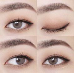 Eyes Korean Makeup Tips, Korean Makeup Look, Korean Makeup Tutorials, Makeup Secret, Beauty Make-up