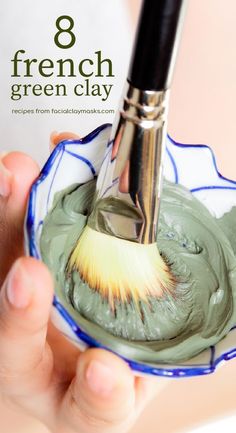 Clay Mask Recipe, Diy Clay Mask, Green Clay Mask, Spa Stuff, Clay Recipes, Skincare Masks, Mask Recipes, Healing Clay, French Green Clay