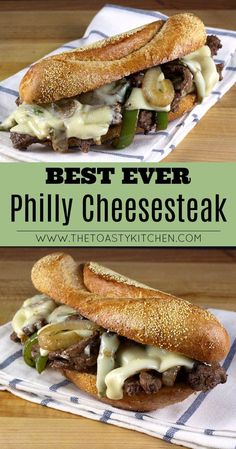 the best ever philly cheese steak sandwich