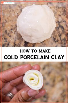 how to make cold porcelain clay for homemade hair and body care products - step by step instructions