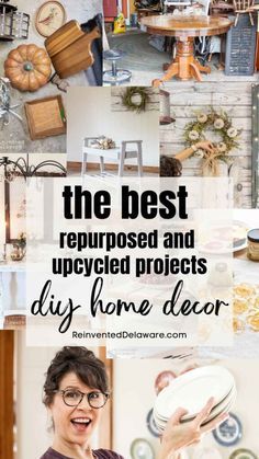 the best repurposed and upcyclied projects diy home decor with pictures