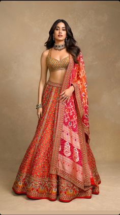 Designer Lehanga, Traditional Aesthetic, Janhvi Kapoor, Traditional Indian Outfits