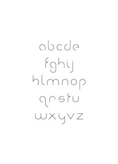 the upper and lower case of an english language font, which has been drawn in black ink