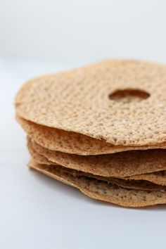 a stack of crackers sitting on top of each other