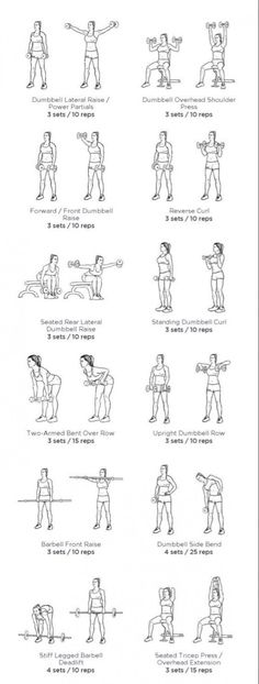 an instruction manual showing how to do the same exercises for each person in this exercise