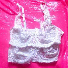 No Haggling 2 Bras Set See Through Unpadded No Padding New Tags Nwot Woman Within Lace Plus Size Unlined Floral Lingerie Fitted Lace Bra In Coquette Style, Fitted Lace Coquette Bra, Coquette Fitted Lace Bra, White Lace Underwire Bra, Fitted Low-cut Lace Bra, Lace Underwire Bra For Night Out, White Camisole With Removable Bra Pads, Coquette Lace Trim Bra For Parties, Party Bra With Removable Pads In White