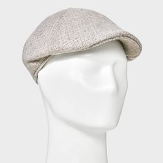 Gives any ensemble a pop of classic appeal with this Recycled Polyester Beanie from Goodfellow & Co™. Made from a midweight fabric, this woven beanie hat sits comfortably on your head, while a back elastic closure offers a secure fit. Showcasing a textured heathered pattern for cool flair, you can pair it with a variety of ensembles. Goodfellow & Co™: Feel good in what you wear, anywhere. Cotton Flat Cap For Fall, Classic Spring Beanie Hat, Casual Beige Wool Hat, Beige Cotton Hat For Fall, Fitted Casual Flat Cap, Fitted Cream Cotton Hats, Wool Flat Cap For Spring, Classic Cotton Winter Hat, Spring Wool Flat Cap