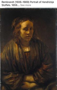 a painting of a woman with her arms crossed