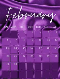 a purple calendar with the date on it