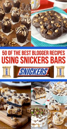 the best blogger recipes using snickkers bars