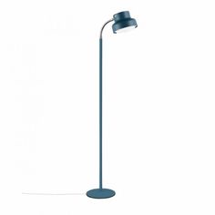 Bumling Mini floor lamp designed by Anders Pehrson is a relaunch of the Swedish design classic Bumlingen. The floor lamp has a practically adjustable head that makes it easy to direct the light where you want it, perfect as a reading lamp to the sofa or an armchair. Bumling Mini floor lamp is made of pressed aluminum with a opal acrylic louvre. Bumling is a design classic from 1968 with its round shapes and unique expression. Despite earning its iconic status in the 1970s, Bumling still looks mo Cordless Lamps, Floor Lamp Design, Swedish Design, Reading Lamp, Lamps Ceiling, Floor Lamp Table, Floor Lights, Lamp Design, Dusty Blue