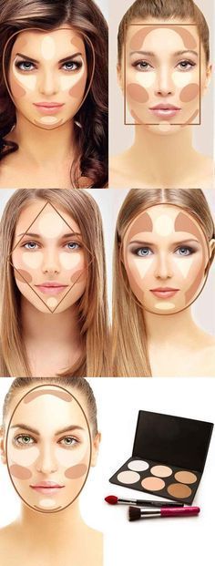 cómo-contornear-el-rostro-según-su-forma What Is Contouring, Makeup Contouring, Contour Face, Natural Makeup Remover, Contouring Makeup, Make Up Foundation, Face Contour, All Natural Makeup