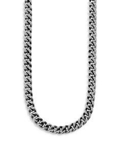 King Baby Studio Sterling Silver Men's Curb Link Chain Necklace, 24 King Baby, Link Chain Necklace, Sterling Silver Mens, Chain Link Necklace, Silver Man, Link Chain, Jewelry Collection, Chain Necklace, Mens Jewelry