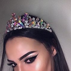 Pinterest @Queeninwithtorii Eyebrow Goals, Birthday Queen, Headdress, Skateboarding, Makeup Inspiration