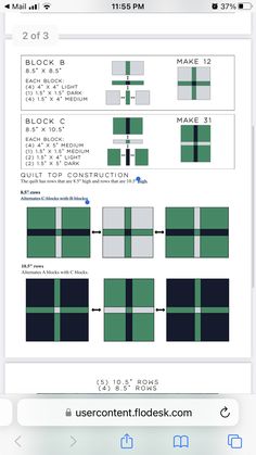 an iphone screen showing the different types of blocks