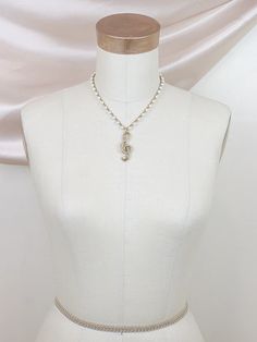 Vintage Treble Clef Pearl Necklace – The Elegant Muse Treble Clef Necklace, Dressy Attire, Treble Clef