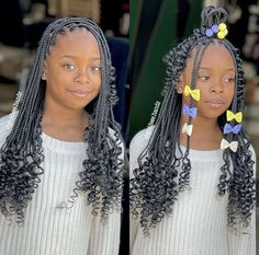 Cute Black Girls Hairstyles Braids Teens, Hairstyles For Back To School Black Kids, Teen Braids Hairstyles Black, Light Skin Box Braids, Back To School Hairstyles Braids Kids, Hairstyles For 10 Year Girl Black, Back To School Hairstyles Black Kids, Box Braids For Kids, Braid Styles For Girls