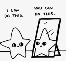 Good Vibe Drawings, You Can Do It Illustration, Inspiration And Motivation, Positive Vibes Drawing, Motivational Cute Drawings, Positive You Can Do It Quotes, You Can Do It Drawing, Motivation Cute Pics, Motivational Doodles Drawings