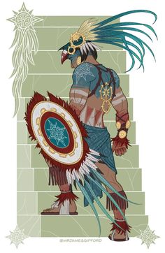 an image of a native american man with feathers on it's head and the words captain