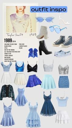 an image of clothes and shoes in the style of 80s's