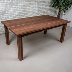 walnut parsons table